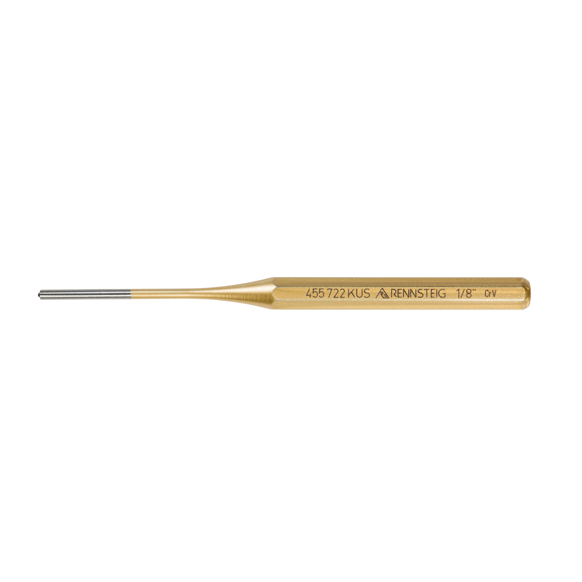 Knipex Rennsteig Roll Pin Punch — 1/8in. x 6in., Chrome Vanadium Steel, Model# 9R 455 722 KUS